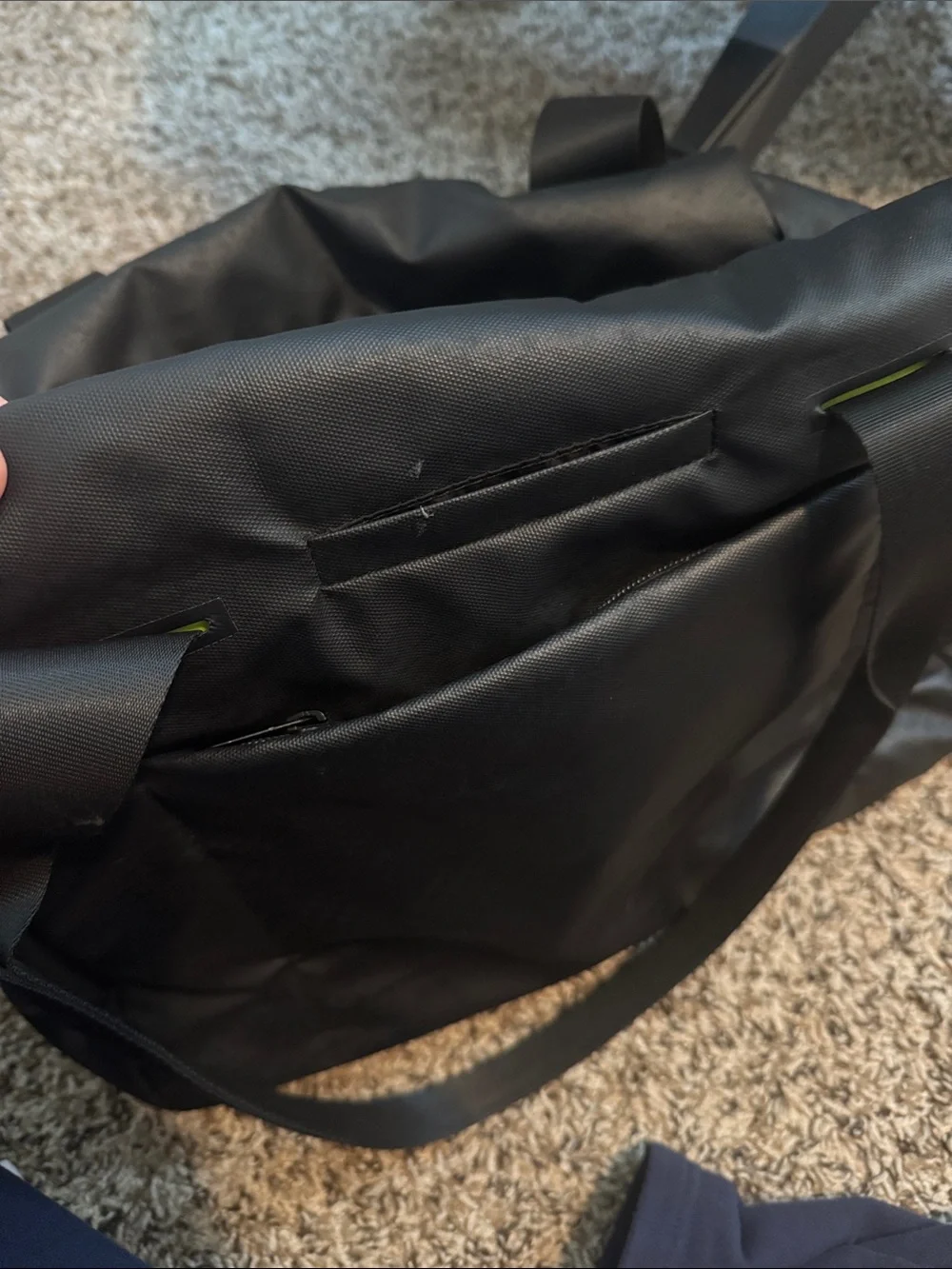 Vooray Alana Duffel Black Snakeskin